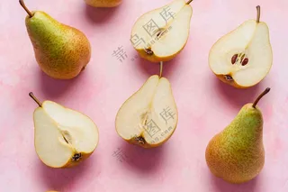 新鲜水果梨子摄影图