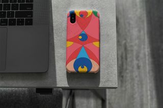 iPhoneX文创手机壳样机手机壳印花贴图样机-5