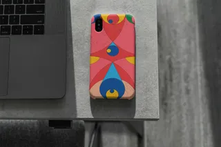 iPhoneX文创手机壳样机手机壳印花贴图样机-5