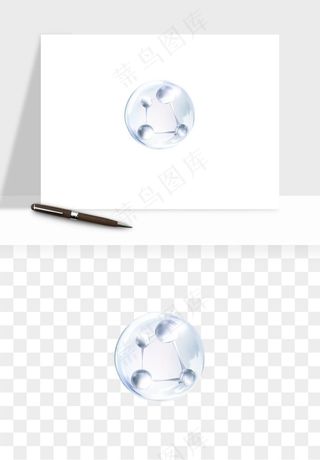 细胞水分子DNA精华成分png免抠