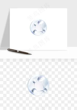 细胞水分子DNA精华成分png免抠