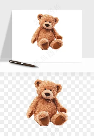 泰迪熊玩具熊png免抠
