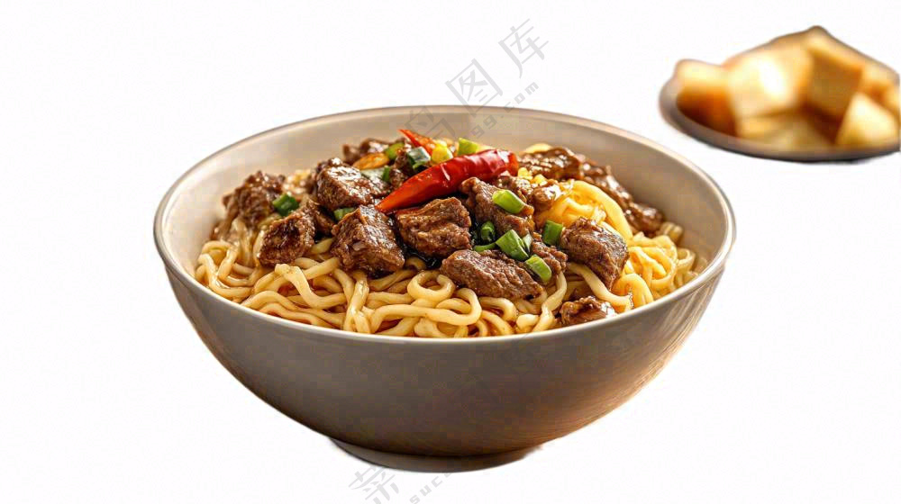 红烧牛肉面美食摄影图免抠