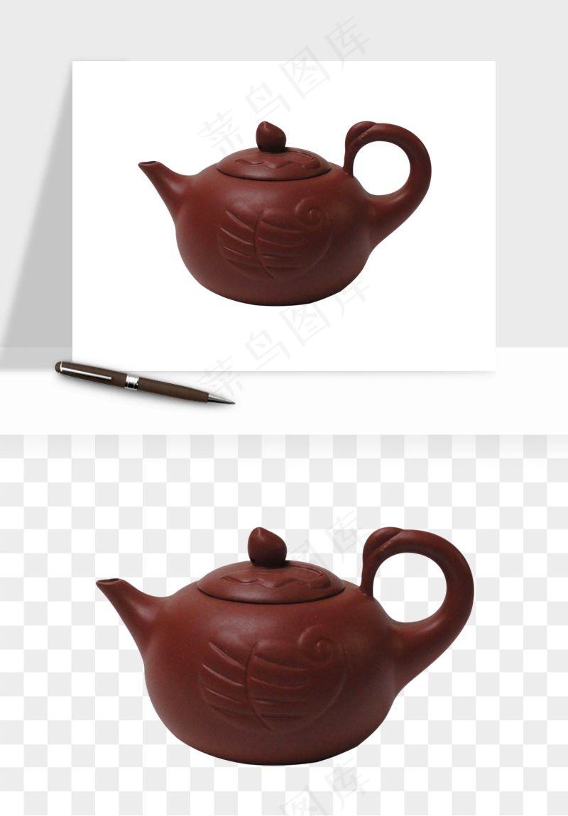 中国风茶壶茶几png免抠图