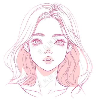 金发动漫女孩插图