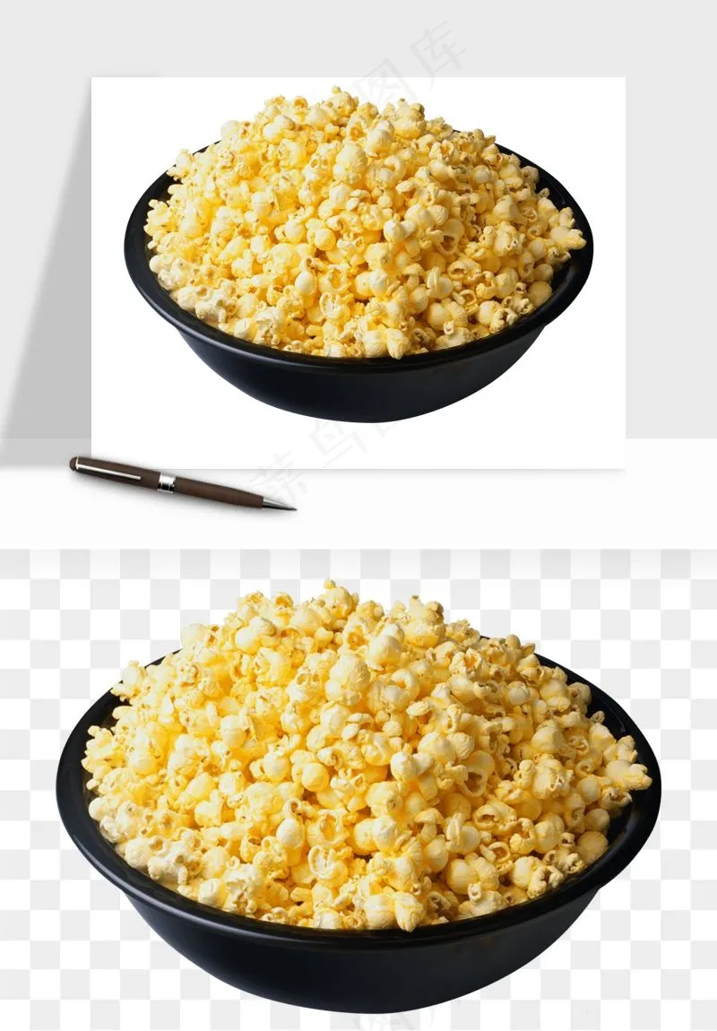 爆米花小吃png免抠