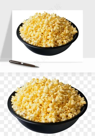 爆米花小吃png免抠