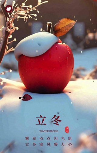立冬手机海报
