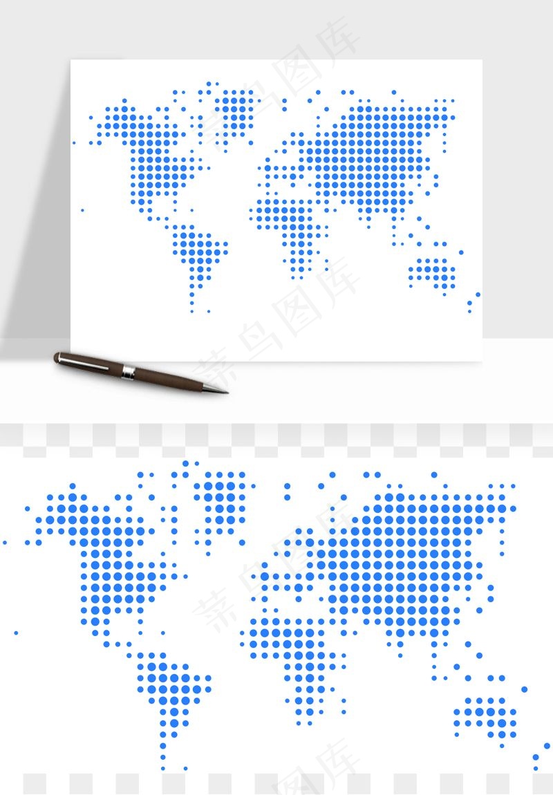 世界地图矢量png免抠