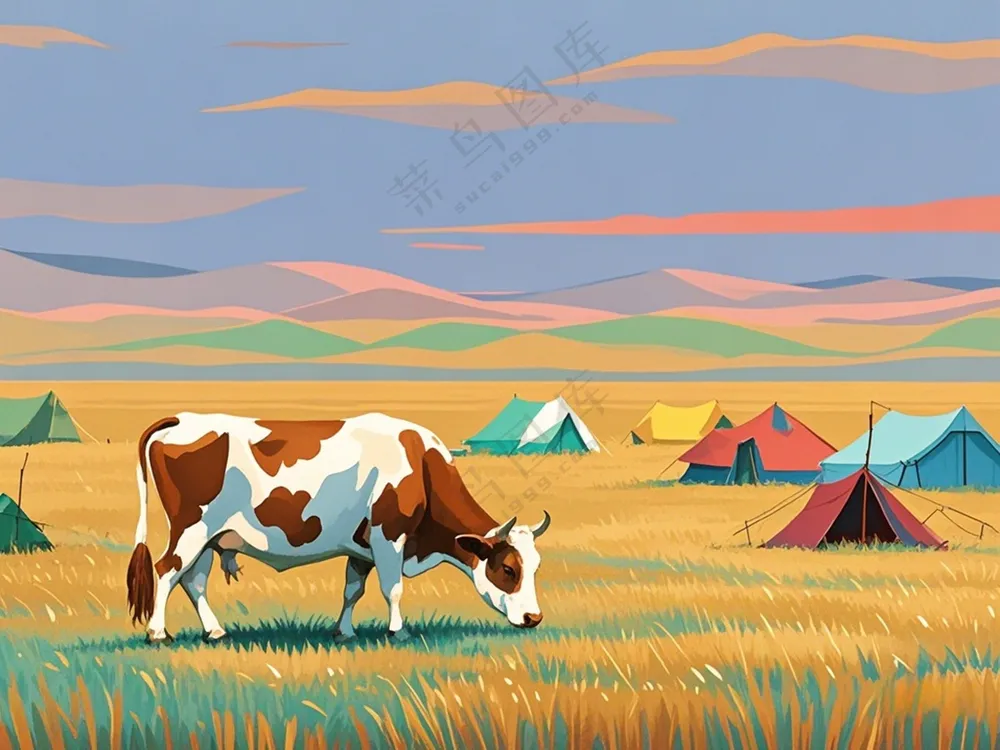 草原和牛3 像素4200*3150