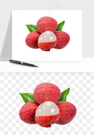 荔枝妃子笑水果png免抠