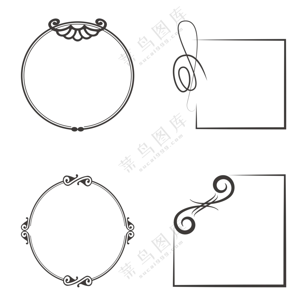 花纹边框元素 (4)
