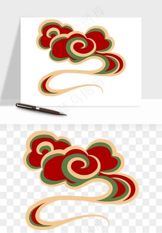 国潮敦煌云纹祥云云彩png免抠