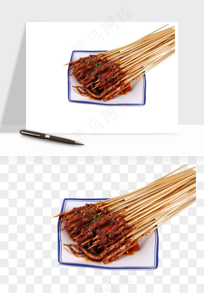实物烧烤烤肉美食png免抠