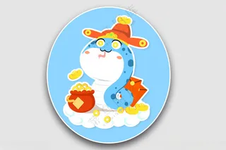 蛇年插画海报蛇年插画