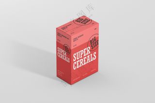 长方形纸盒药品包装盒子样机-03