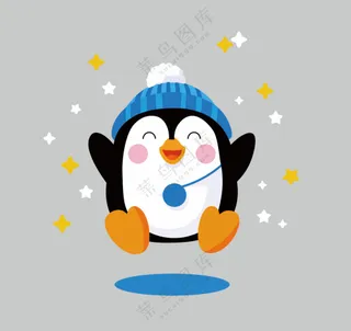 卡通可爱企鹅