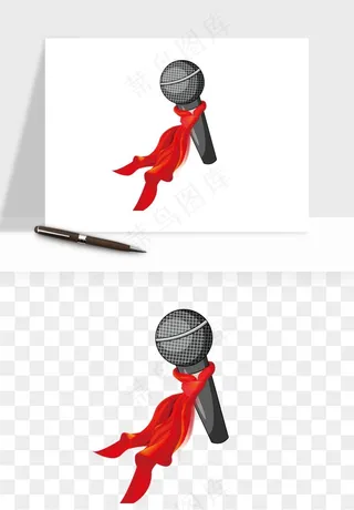 话筒直播麦克风png免抠