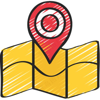 地图 地点 铅笔手绘图标 icon