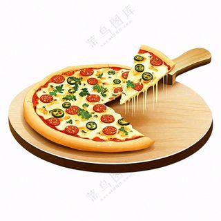 披萨食物免抠