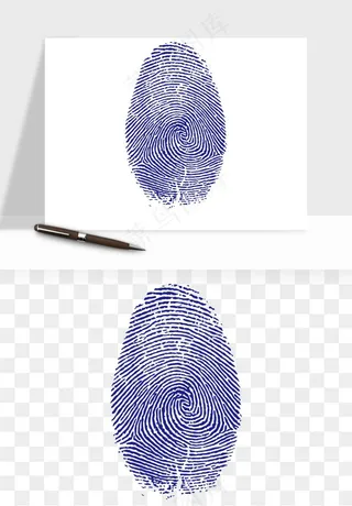 指纹手指纹路png免抠