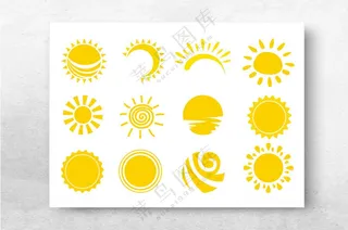 阳光元素蓝天黄昏