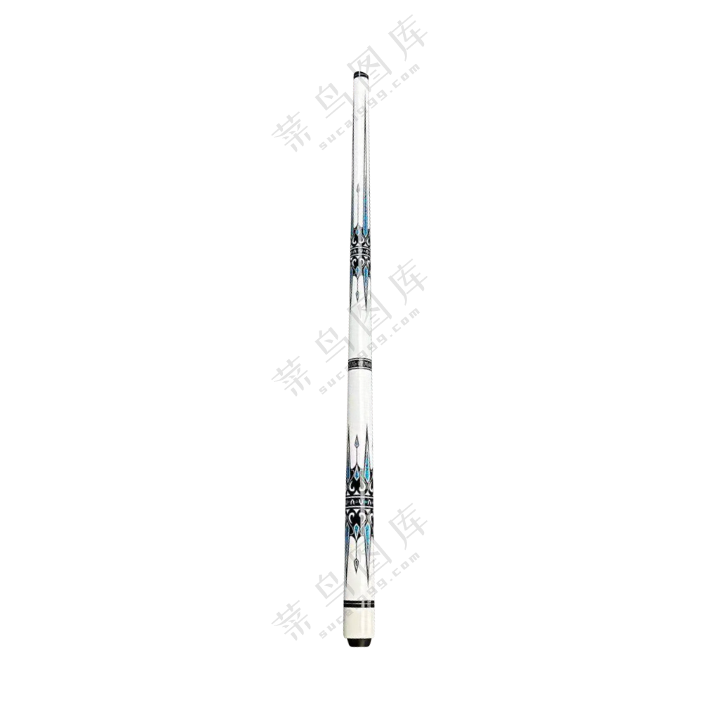 万人迷白色科技枫木台球杆蓝图握把