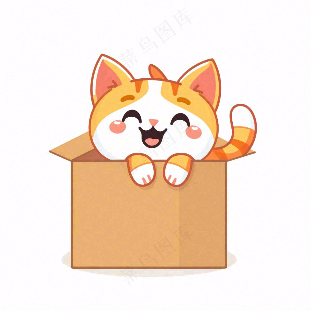 小猫猫咪宠物动物卡通插画免抠