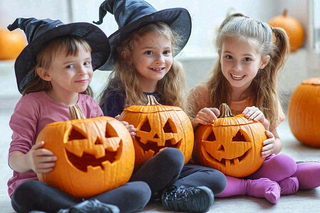 疯狂万圣节搞怪装扮人物女巫摄影图