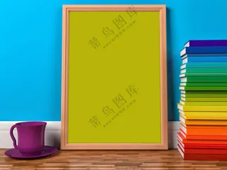 画框装饰画海报空白psd样机-244