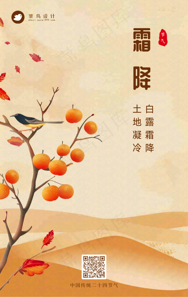 霜降手机海报