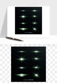 白光点光星光光效矢量png免抠