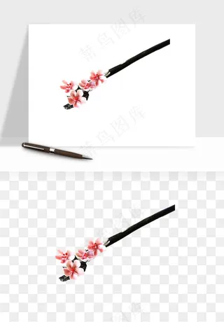 古风发簪头饰配饰png免抠