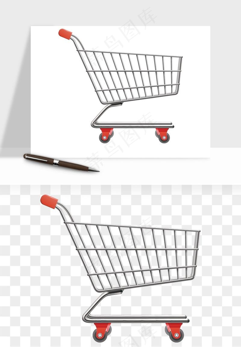 购物车购物篮png免抠图