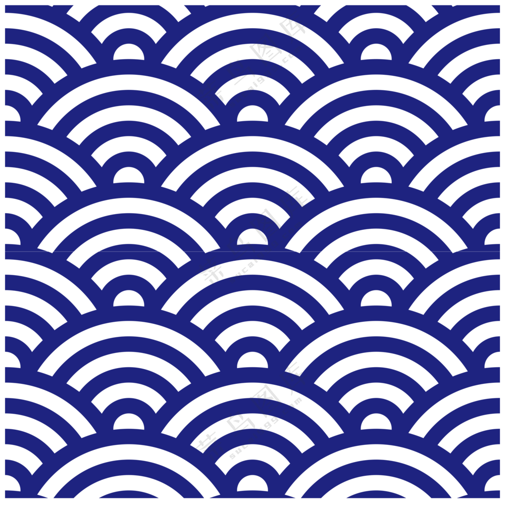 波浪底纹图案 (5)