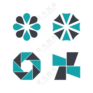 现代风几何图形设计元素矢量集