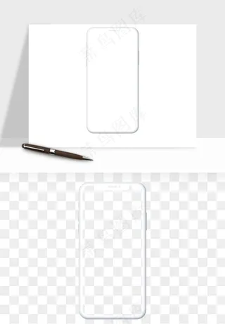 手机样机边框元素png免抠