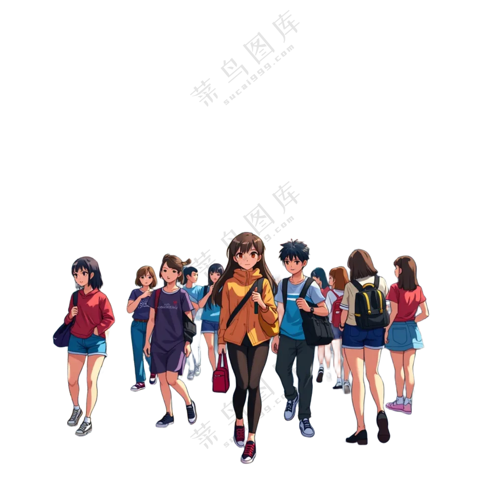 动漫免扣人物素材