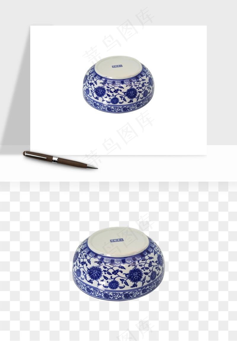 青花瓷陶瓷png免抠