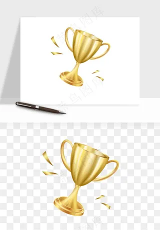 荣誉奖杯冠军金奖png免抠