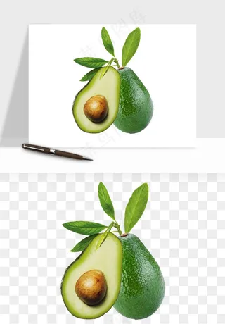 牛油果水果png免抠