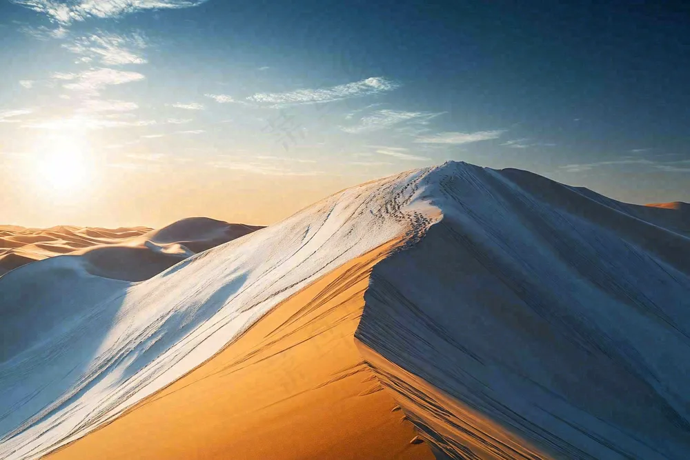 沙漠敦煌沙丘黄土大漠风光摄影图