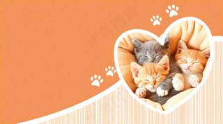 宠物常识宠物攻略猫狗卡通插画背景