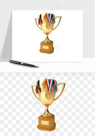 荣誉奖杯冠军金奖png免抠