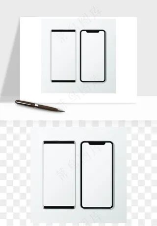 手机边框模型矢量png免抠
