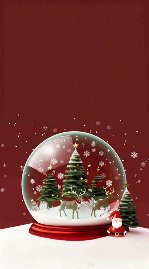 圣诞节卡通插画背景