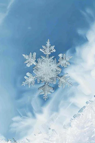 冬天寒冷白雪结冰大寒摄影图