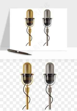 话筒直播麦克风png免抠
