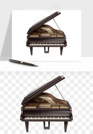 钢琴乐器琴键png免抠
