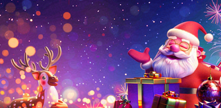 圣诞节卡通插画背景